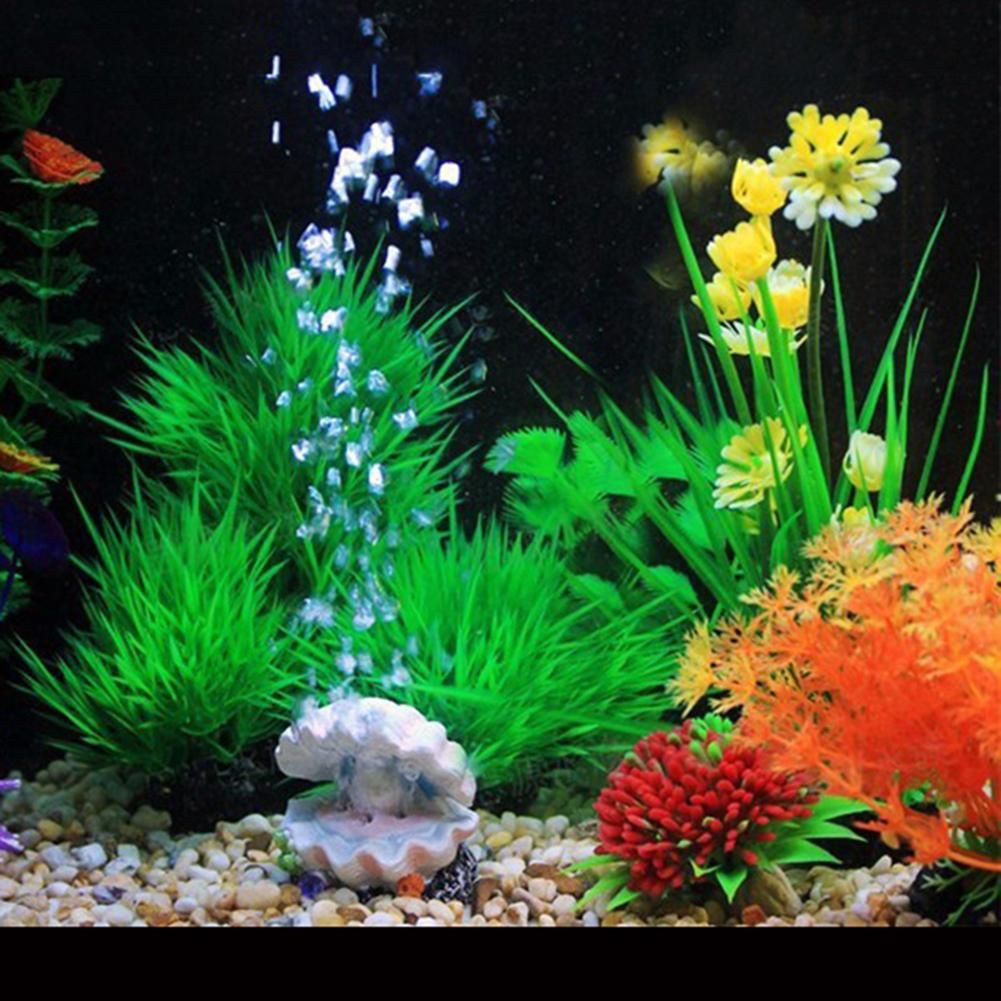 Artificial Resin Decoration Ornaments Pearl Shell Oxygen Pump Air Bubble Stone Fish Tank Aquarium Accessories Pearl Shell