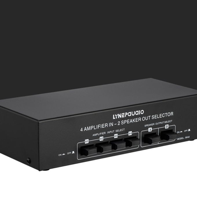 4 In 2 Out Selector Switch Sound Switcher 300w Per Channel Headphone