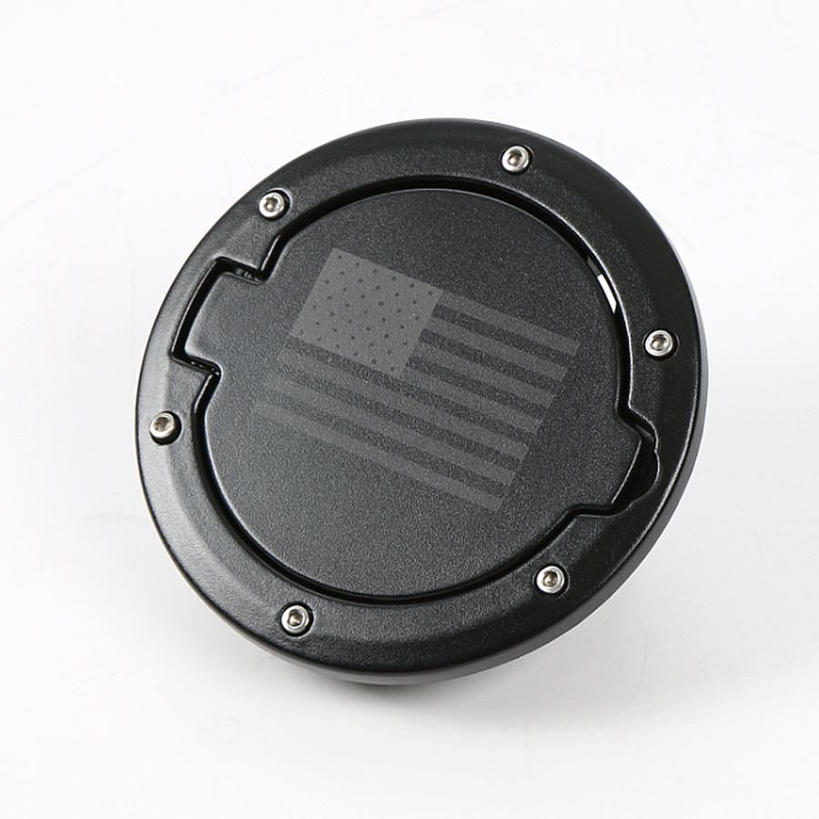 High Quty Alloy Black 1941 Willis Venom Spider USA Flag Front Face Car  Tank Cover  Cap For   2007 up