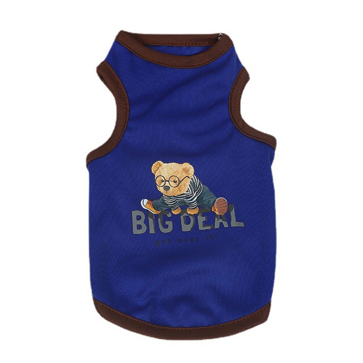 Pet Shirt Pet Dog Refreshing Shirt Outfit Dark Blue