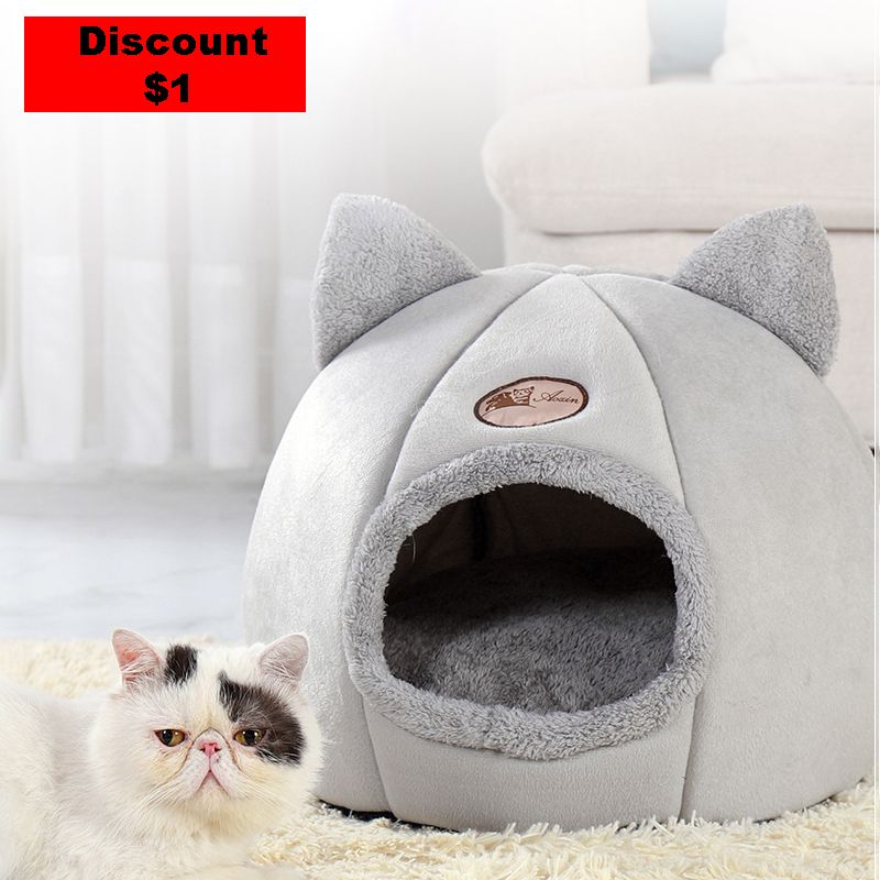 Deep Sleep Comfort In Winter Cat Bed Little Mat Basket For