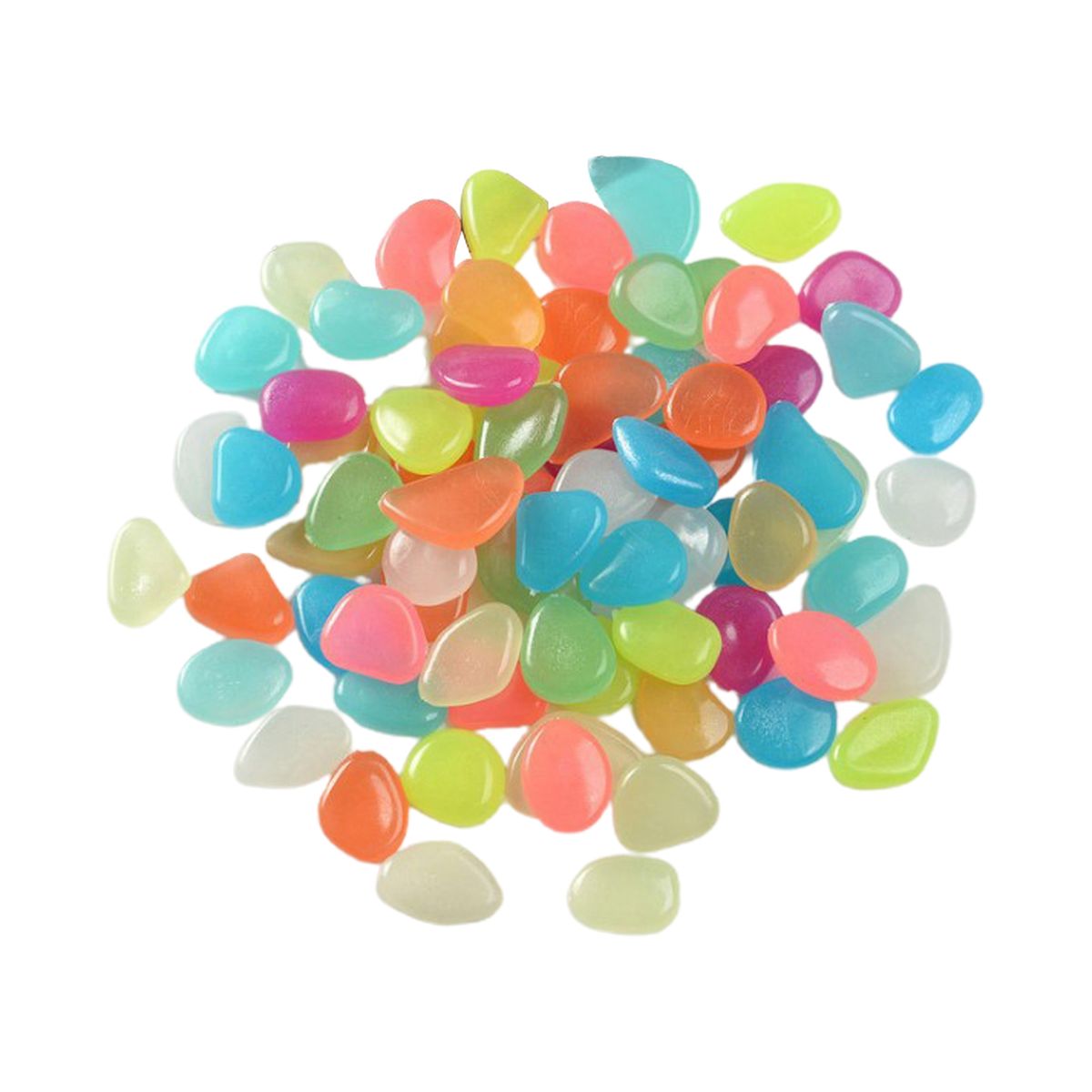200Pcs Gravel Rocks   Flower Pots Color Stones Mix Color