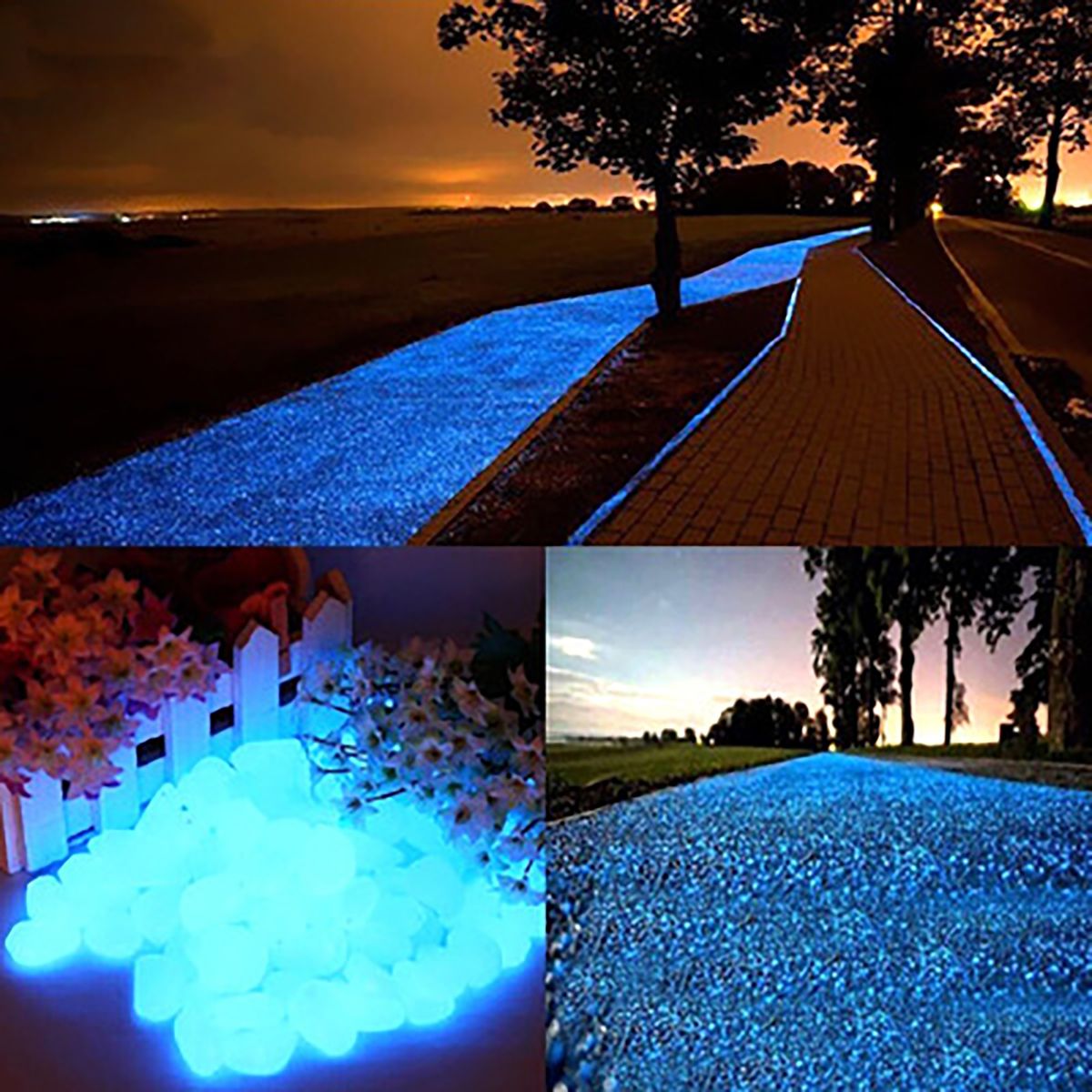 200Pcs Gravel Rocks   Flower Pots Color Stones Mix Color