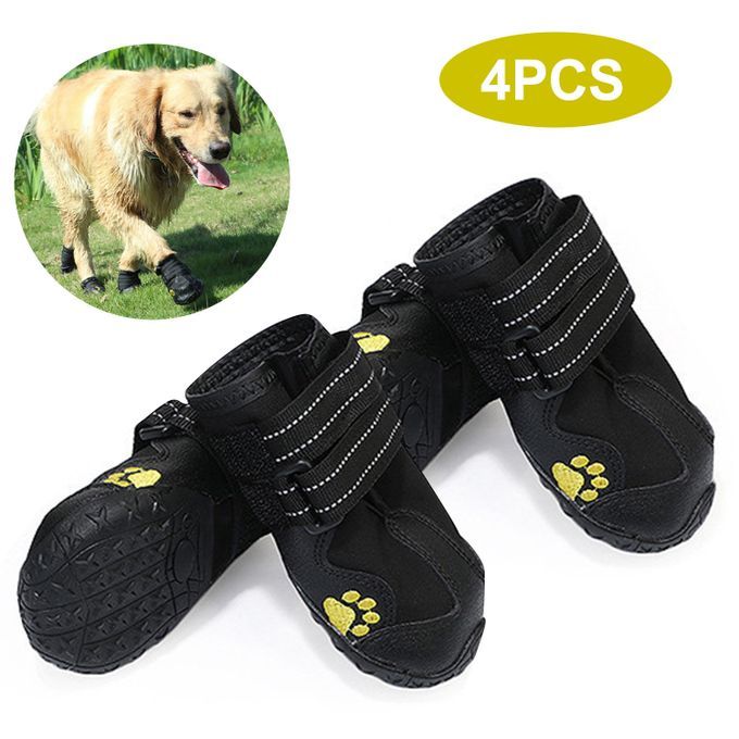 Dog Shoes Boots Waterproof Shoes For Dogs With Reflective-size 7