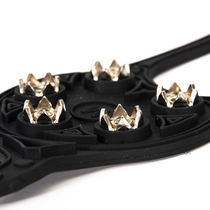 1 Pair 5 Teeth Crampons Anti-Slip Ice Gripper Cleats Shoe Boot Grips