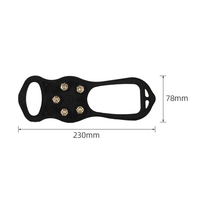 1 Pair 5 Teeth Crampons Anti-Slip Ice Gripper Cleats Shoe Boot Grips