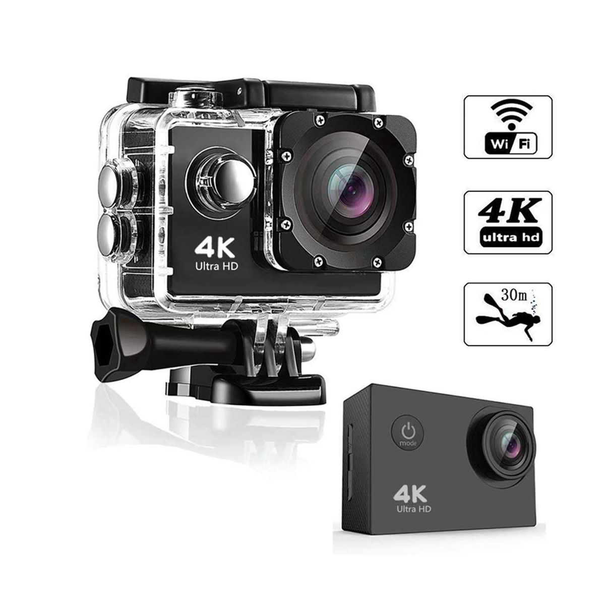 Motion Camera, 4K HD Camera Wifi Diving Sports Camera DV