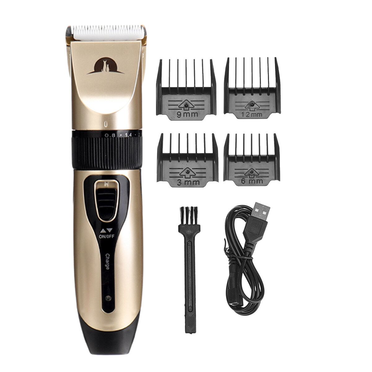 5W Electric Pet Shearing Clipper Animal Hair Trimmer Shaving Machine Gold