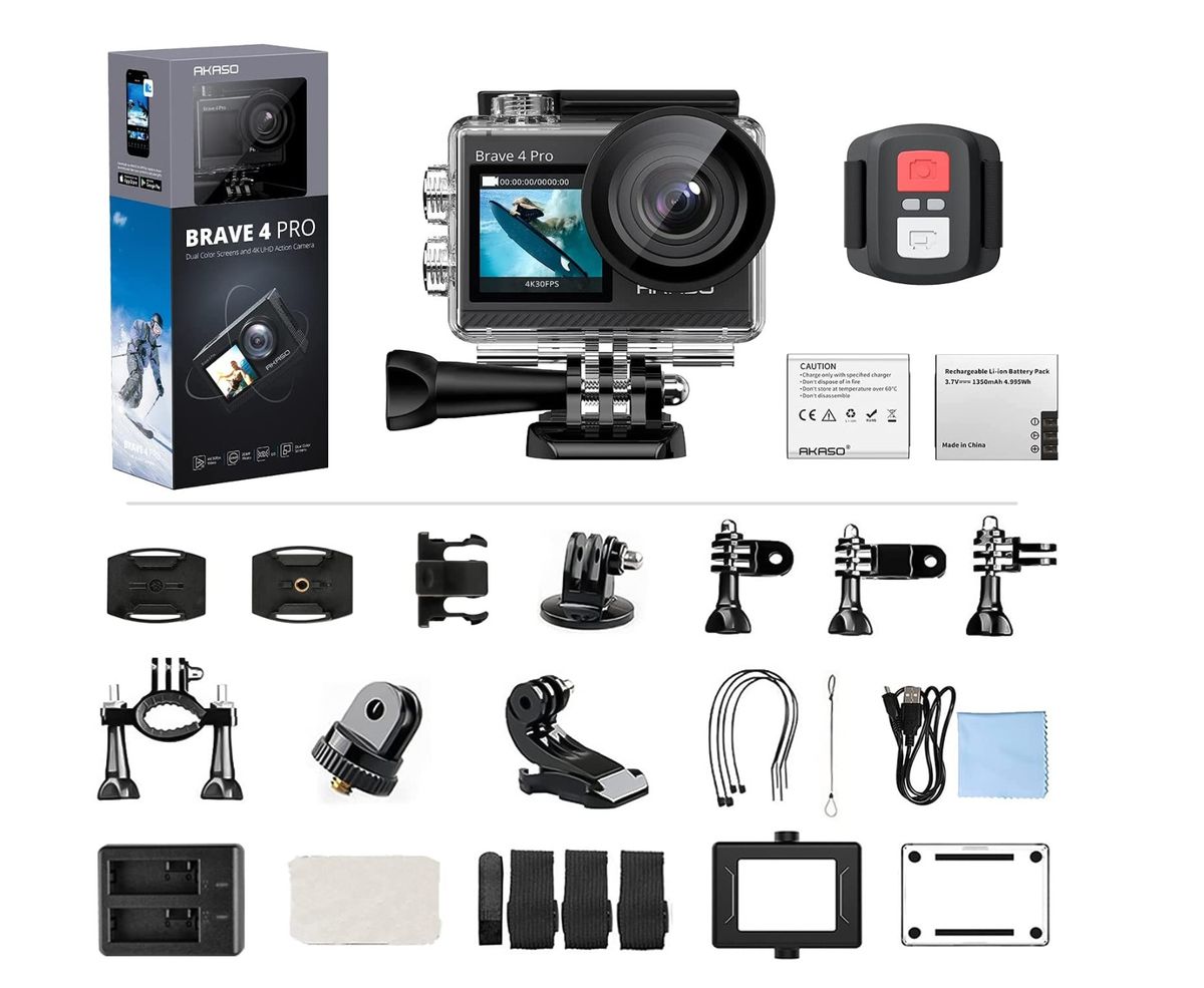 Brave 4 Pro 4K30 Action Camera 131ft Waterproof Camera