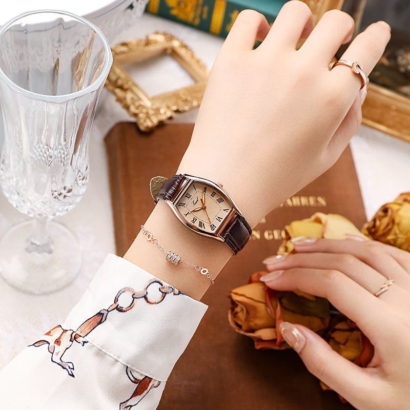 Ladies Leather Quartz Wristwatch - Leather Wristwatch For Women