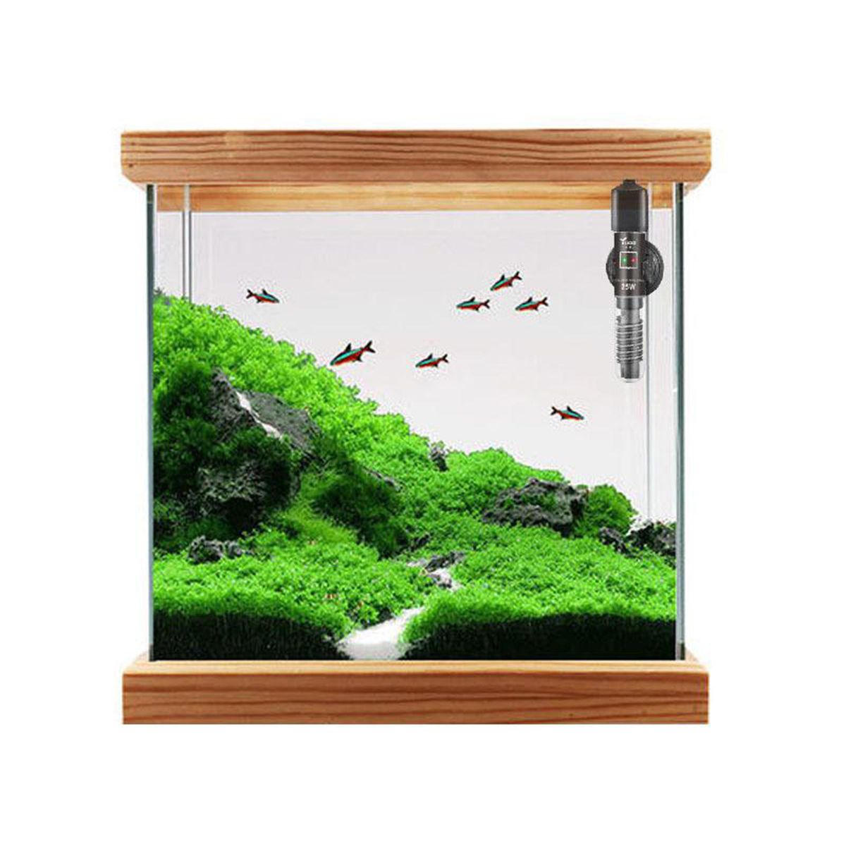 Small Aquarium Heater Submersible Blastproof Glass Easy