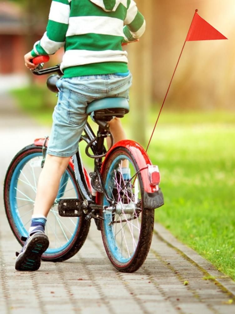 Safety Flag Children Bike Safety Triangular Flag With