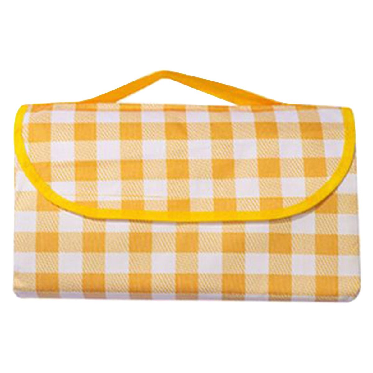 Picnic Blanket Folding Picnic Mat Outdoor Camping Equipment Yellow