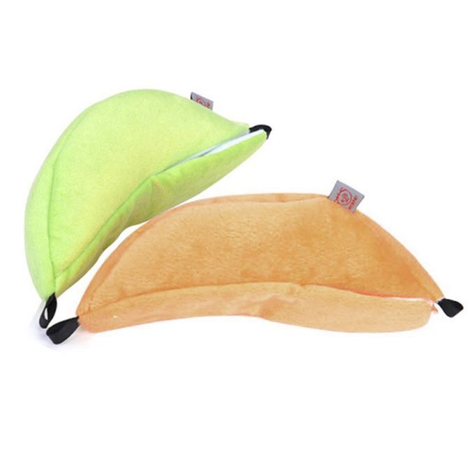 Lovely Cute Banana Shape Hanging Bed For Hamster Small Cotton Sleep Nest House Yellow