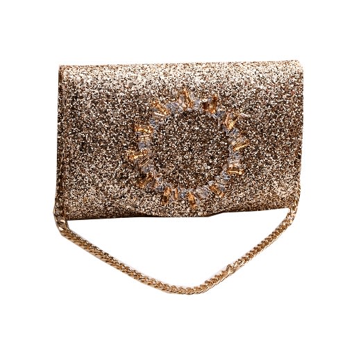 Luxury Gold Shoe And Bag