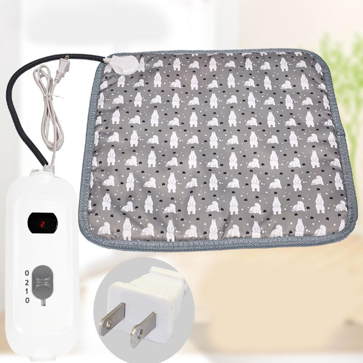 Pet Heating Pad Pet Heating Sleeping Bed Mat Cushion US Plug