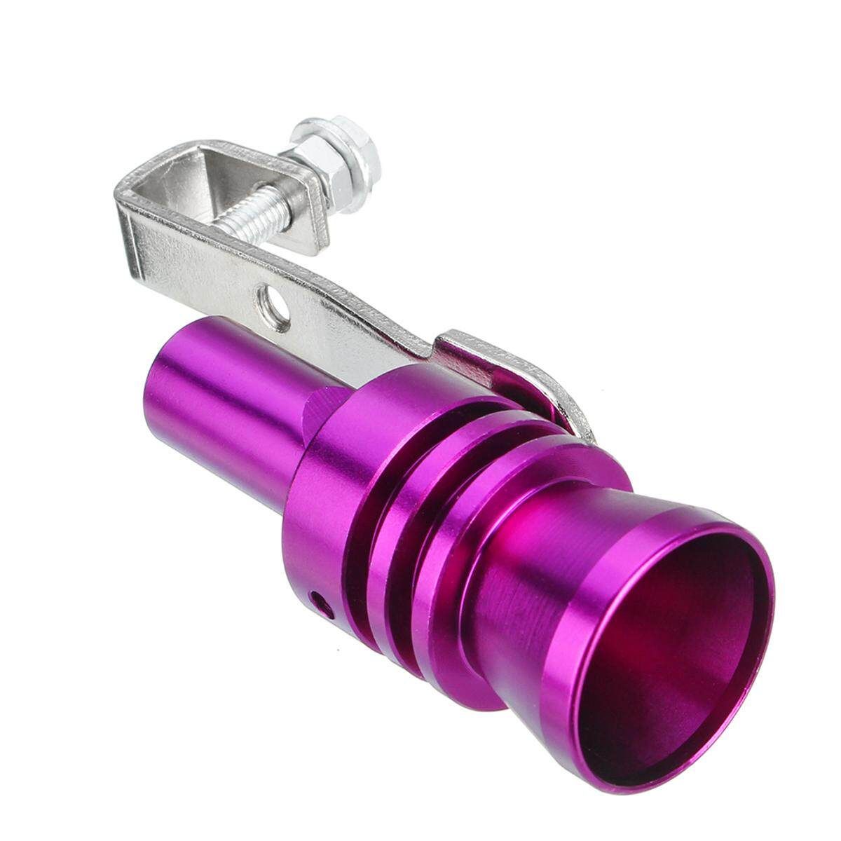 L Turbo Sound Exhaust Muffler Simulator Pipe Blow-Off Valve Tailpipe Purple L