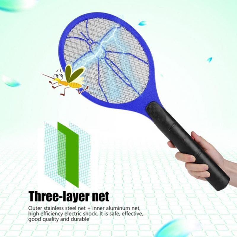 Three Layer Mesh Electric Bug Zapper Safety Mosquito-Red