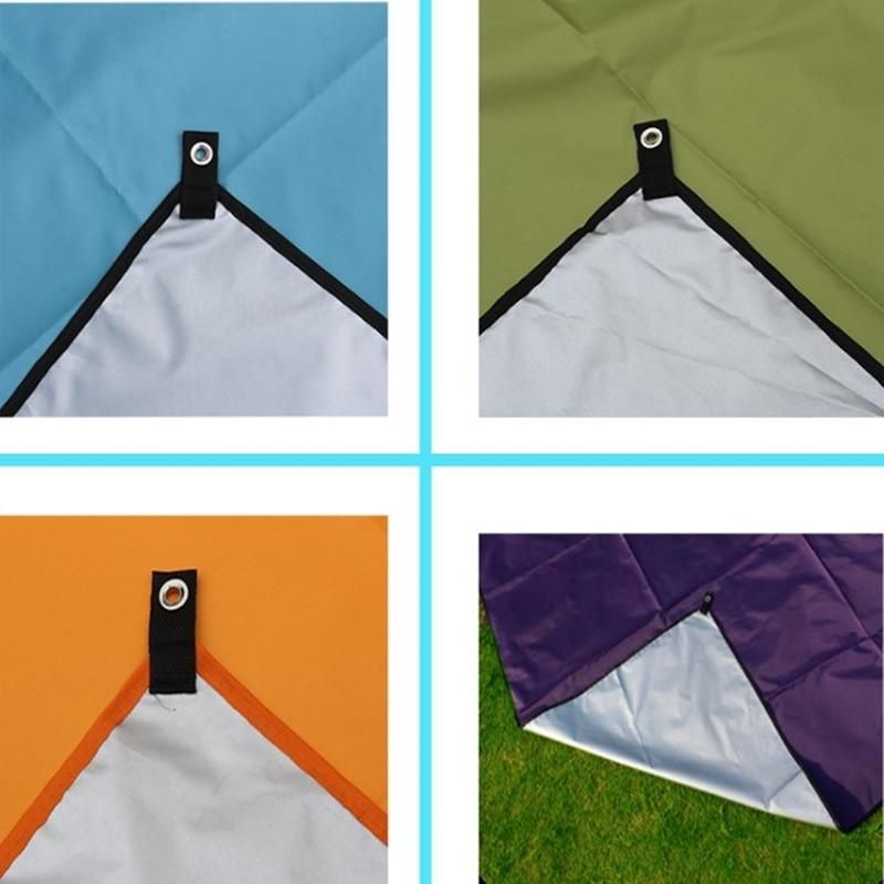 Waterproof Tent Floor Tarp Picnic Mat Ultralight Pocket Tent Footprints Beach Tarp Sack for Camping Hiking Mat