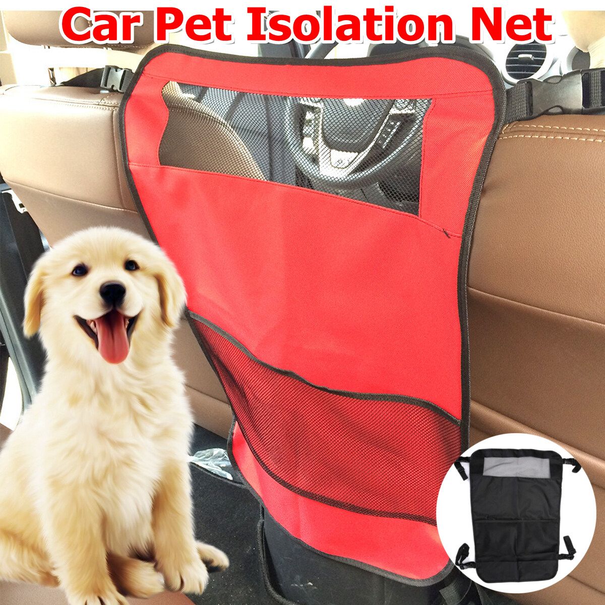 46x69cm 2 Layer Car Auto Back Guard Seat Pet Dog Children Pet Mesh Safety Isolation Net Barrier