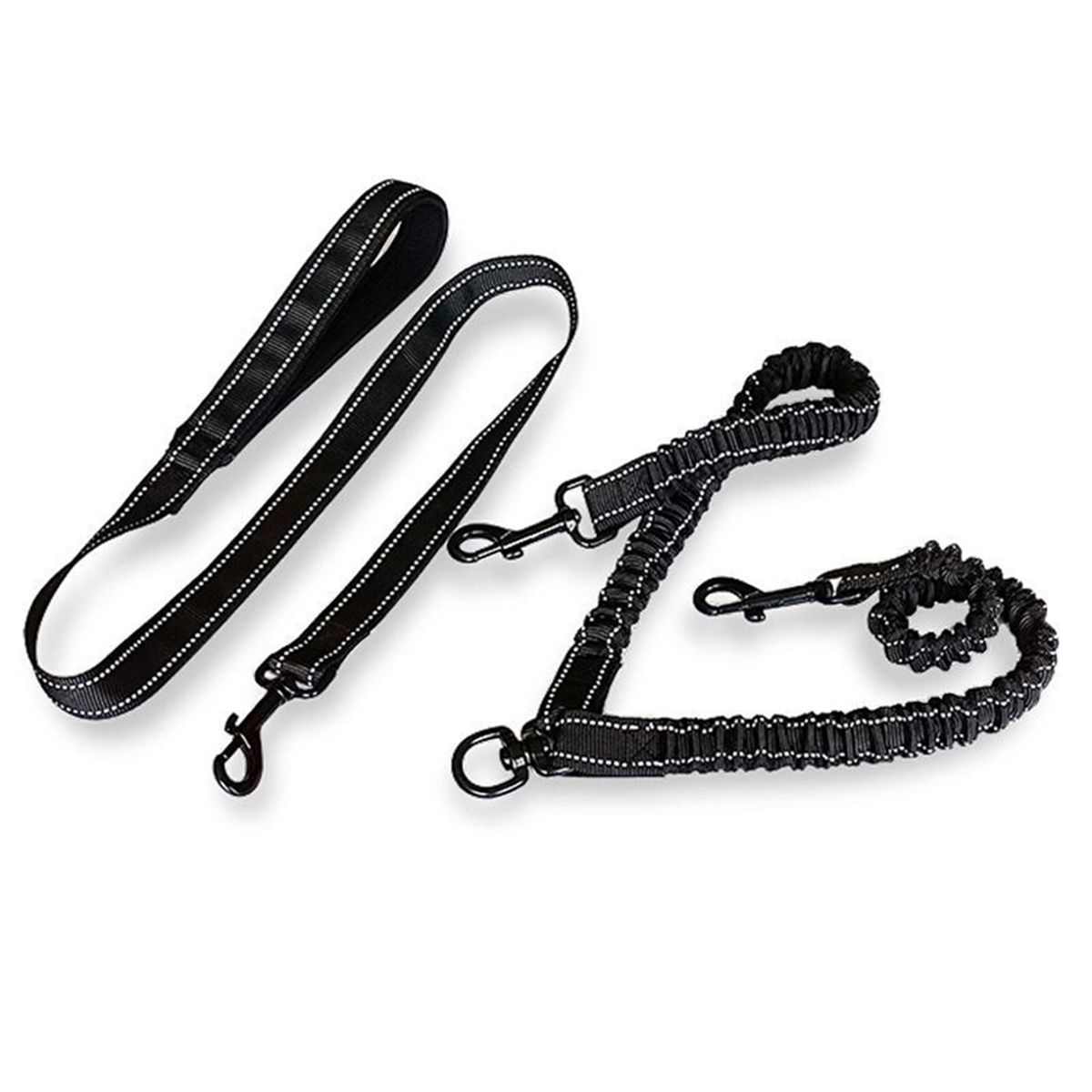 One Tow Two Leash 2 Dog Rope Elastic Cushion Dog Leash Dog