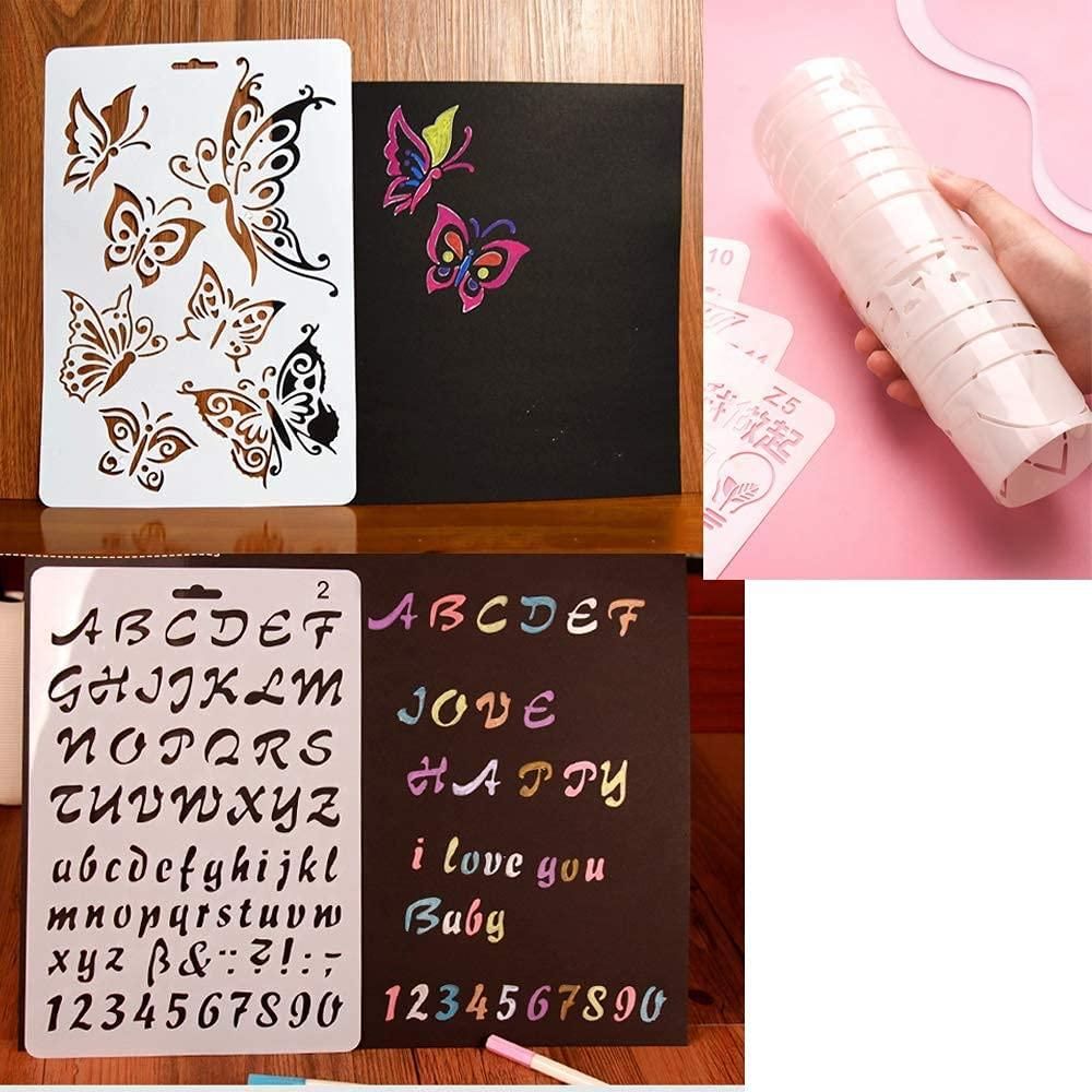 10Pcs 7Mil Blank Stencil Sheets, 12 x 12 Inch Mylar