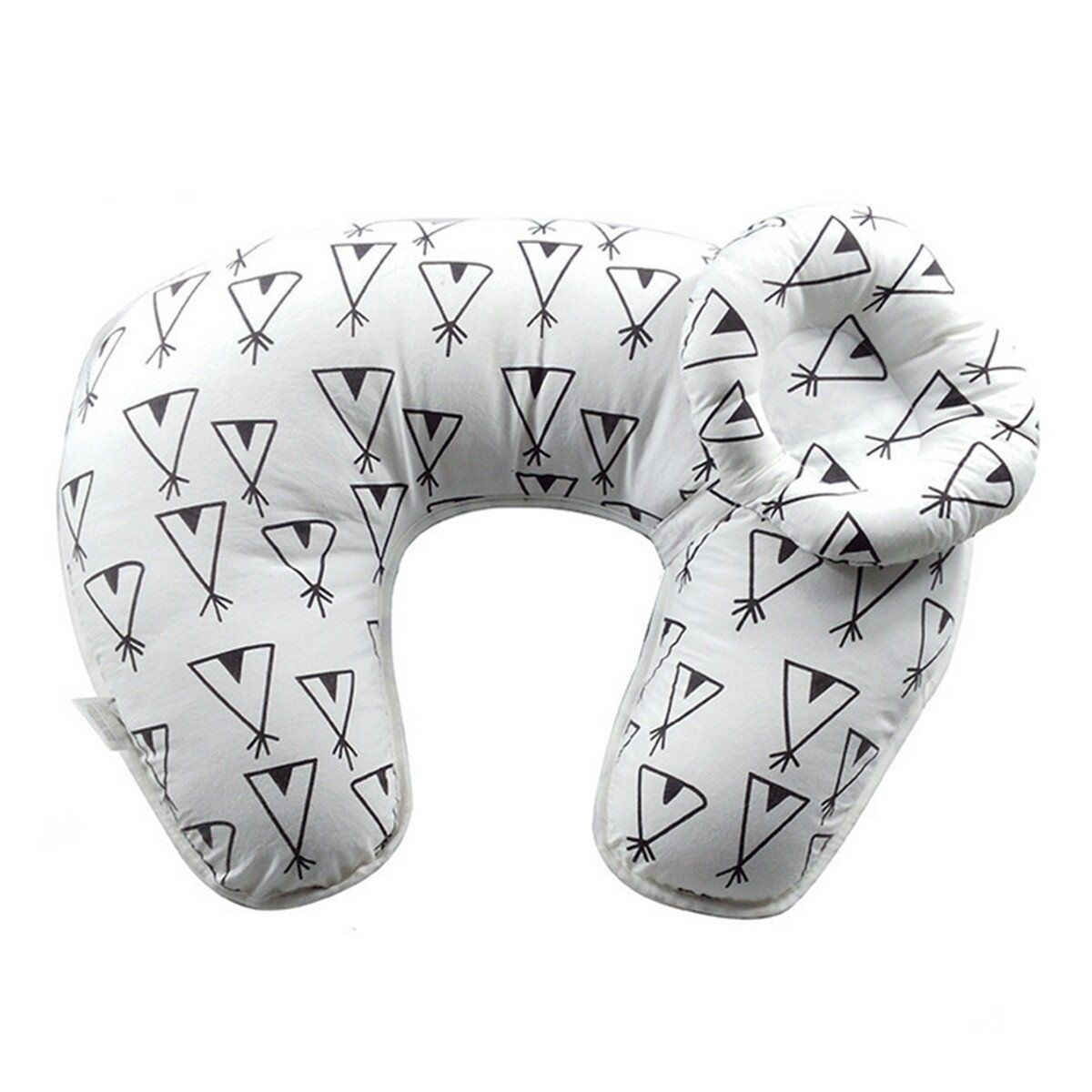 Detachable U-Shaped Maternity Breastfeeding Nursing Pillow Baby Newborn Black House