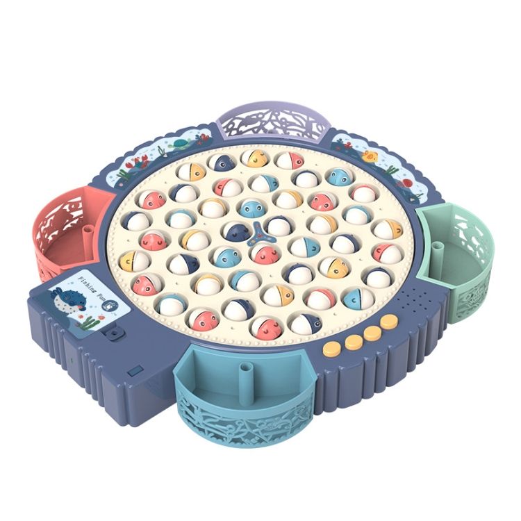 Fishing Toy , Colour: Hook Battery Style+45 Fish 4 Rods