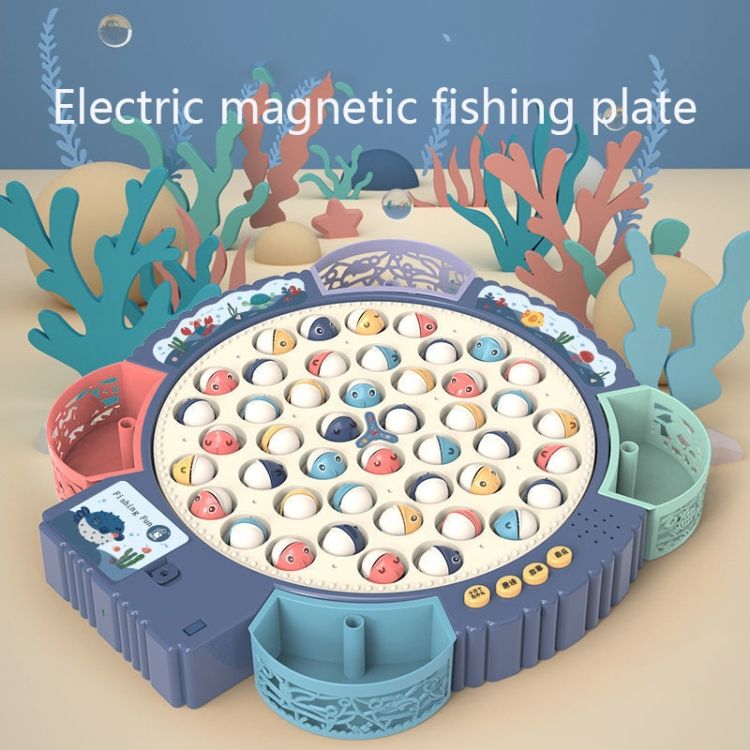 Fishing Toy , Colour: Hook Battery Style+45 Fish 4 Rods