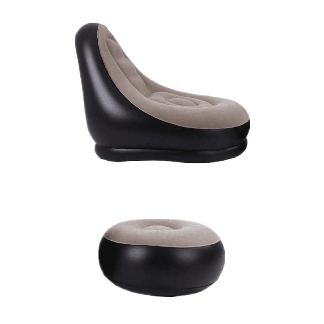 2Pcs/Set Lazy Inflatable Sofa Couch+Pedal Thickened Outdoor