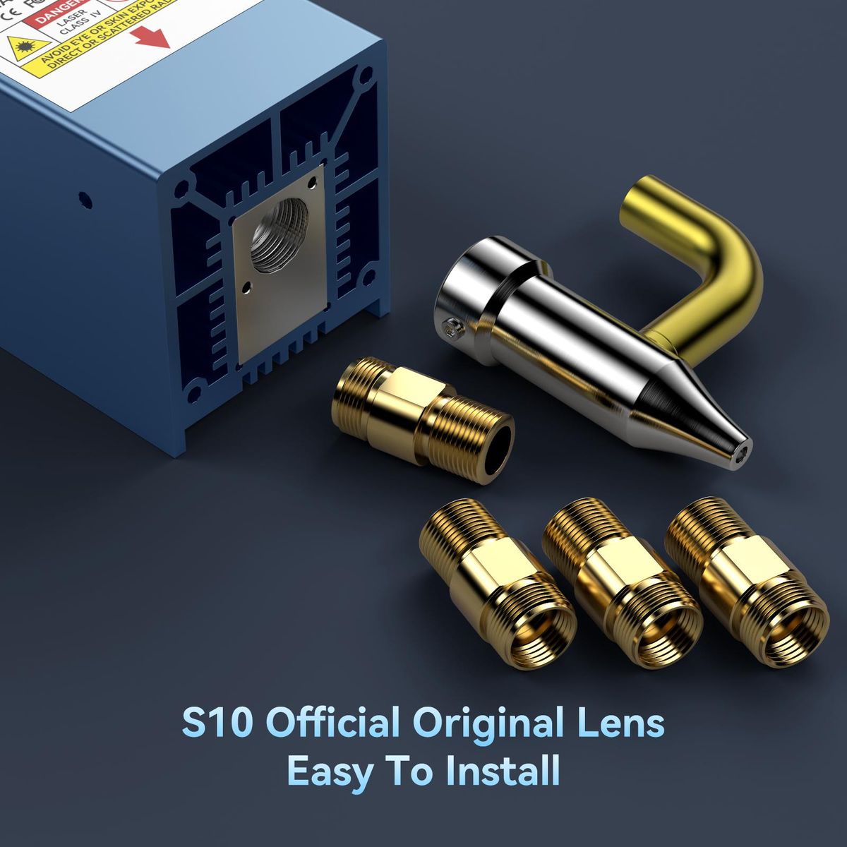SCULPFUN S10 Original Lens Set 3Pcs Original Standard Lens + 3 Sealing Rings Highly Transparent Anti-Oil And Anti-Smoke Super Long Service Life Easy To Install