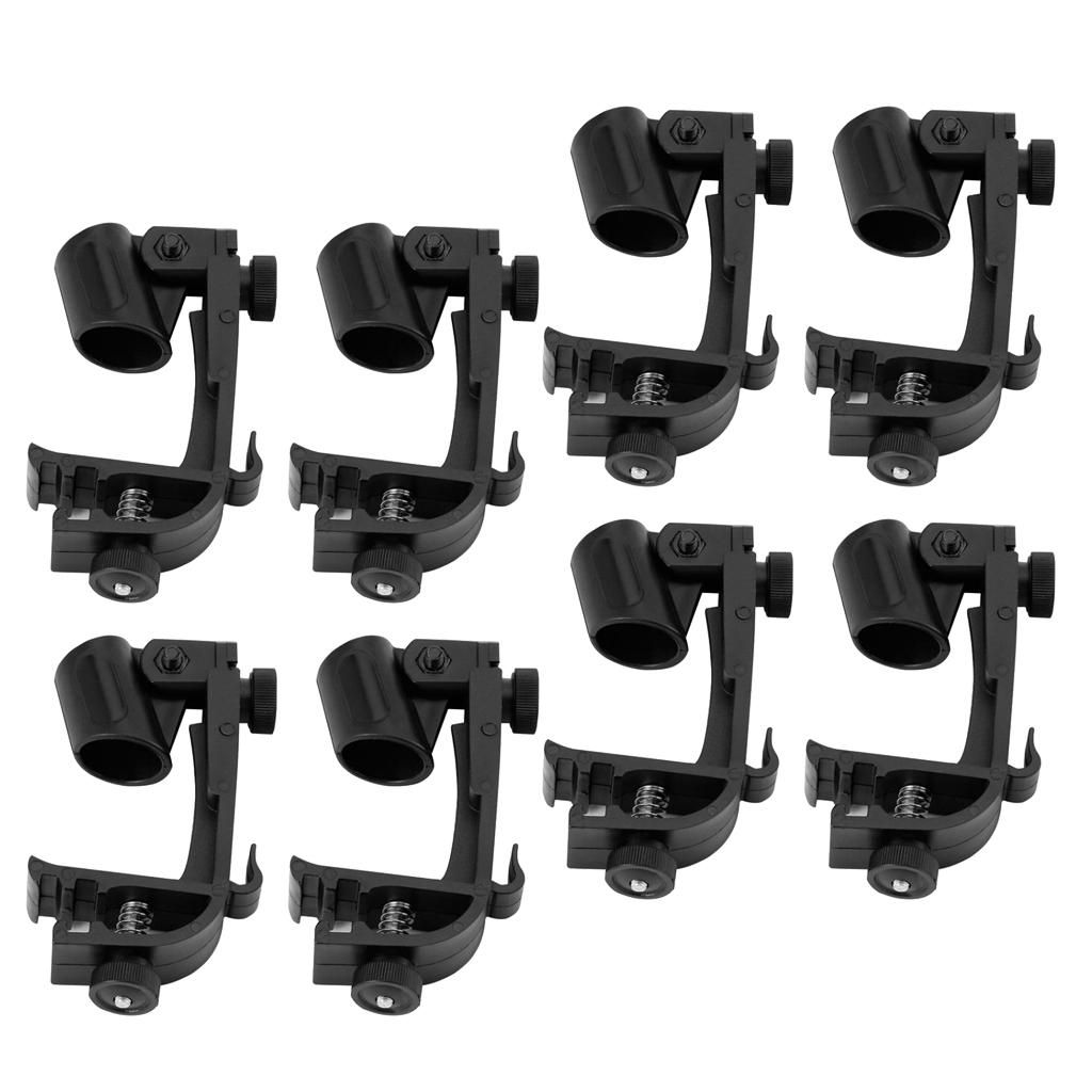 8Pcs Anti Drum Mount Microphone Clamp Holder