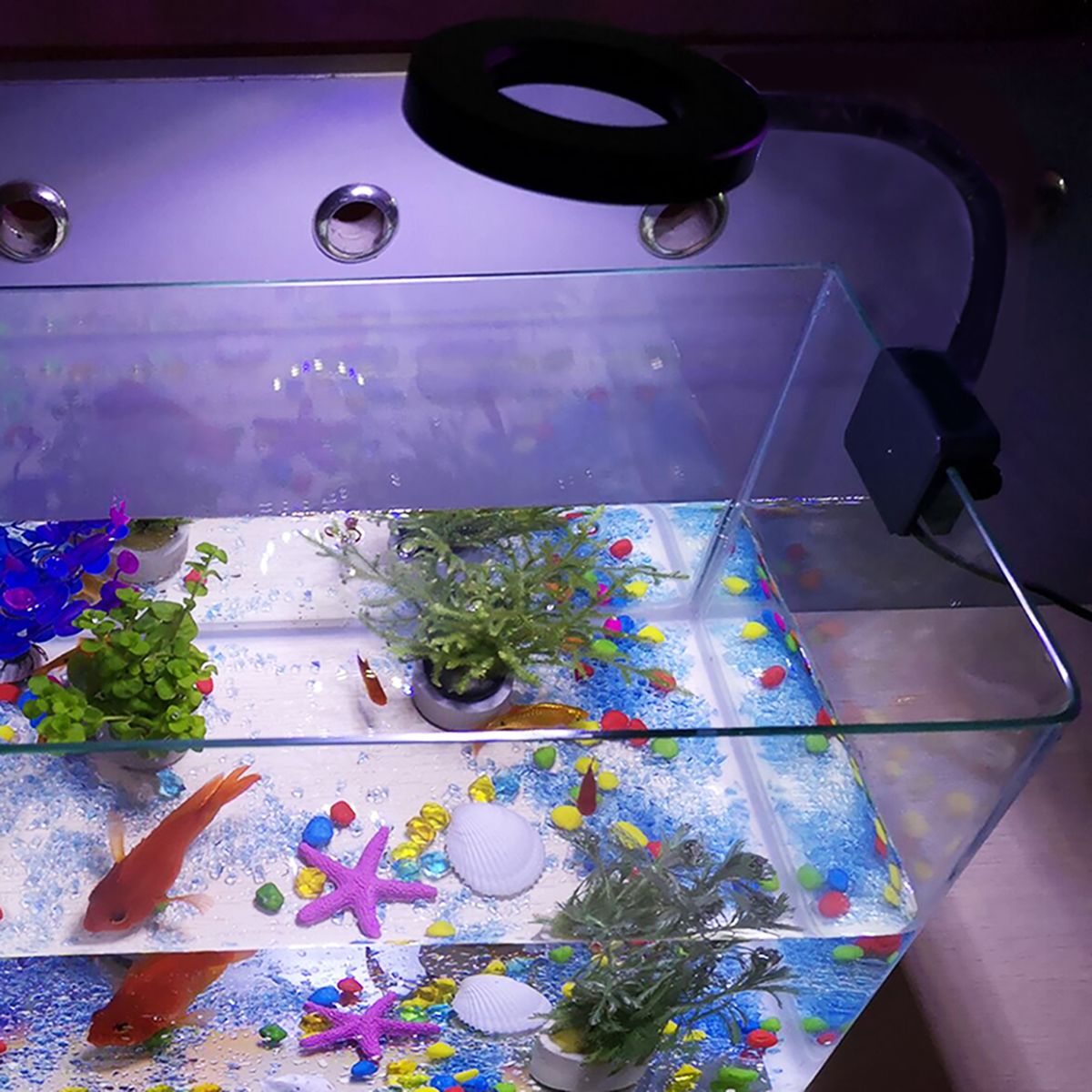 D C 5V 7W 18 LED Aquarium Light Fish Jar Clamp Clip  View