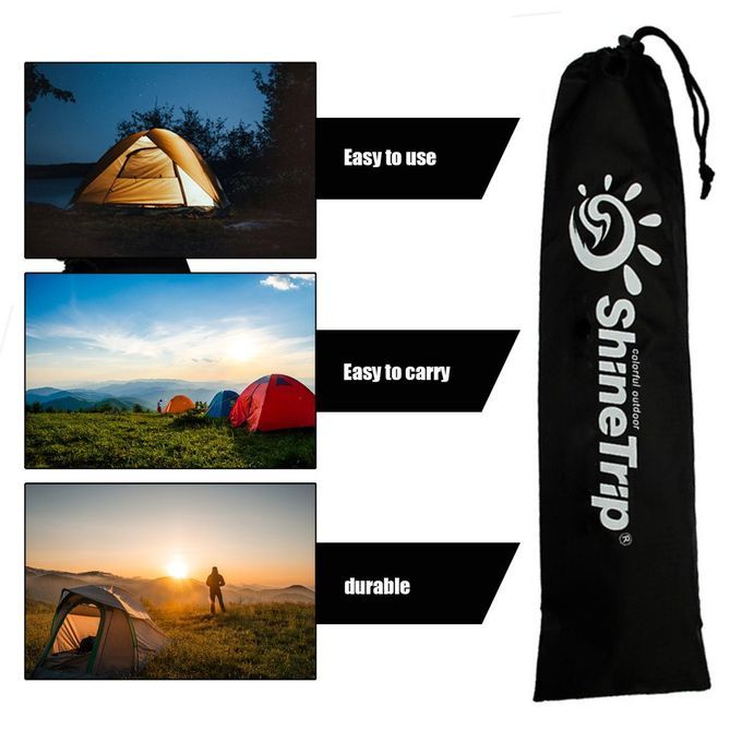 Ompa T Tent  Amping Tent Su Ort Poles Organizer Pou H Bag Bla K Storage Bag-black