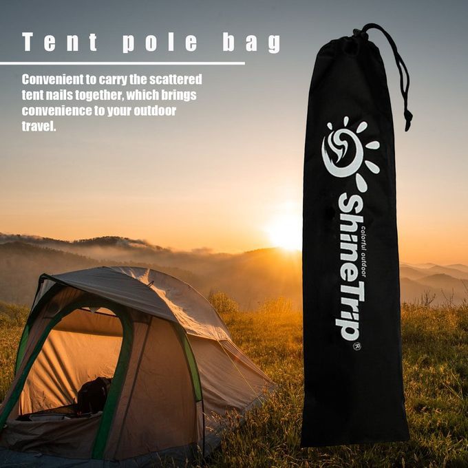 Ompa T Tent  Amping Tent Su Ort Poles Organizer Pou H Bag Bla K Storage Bag-black