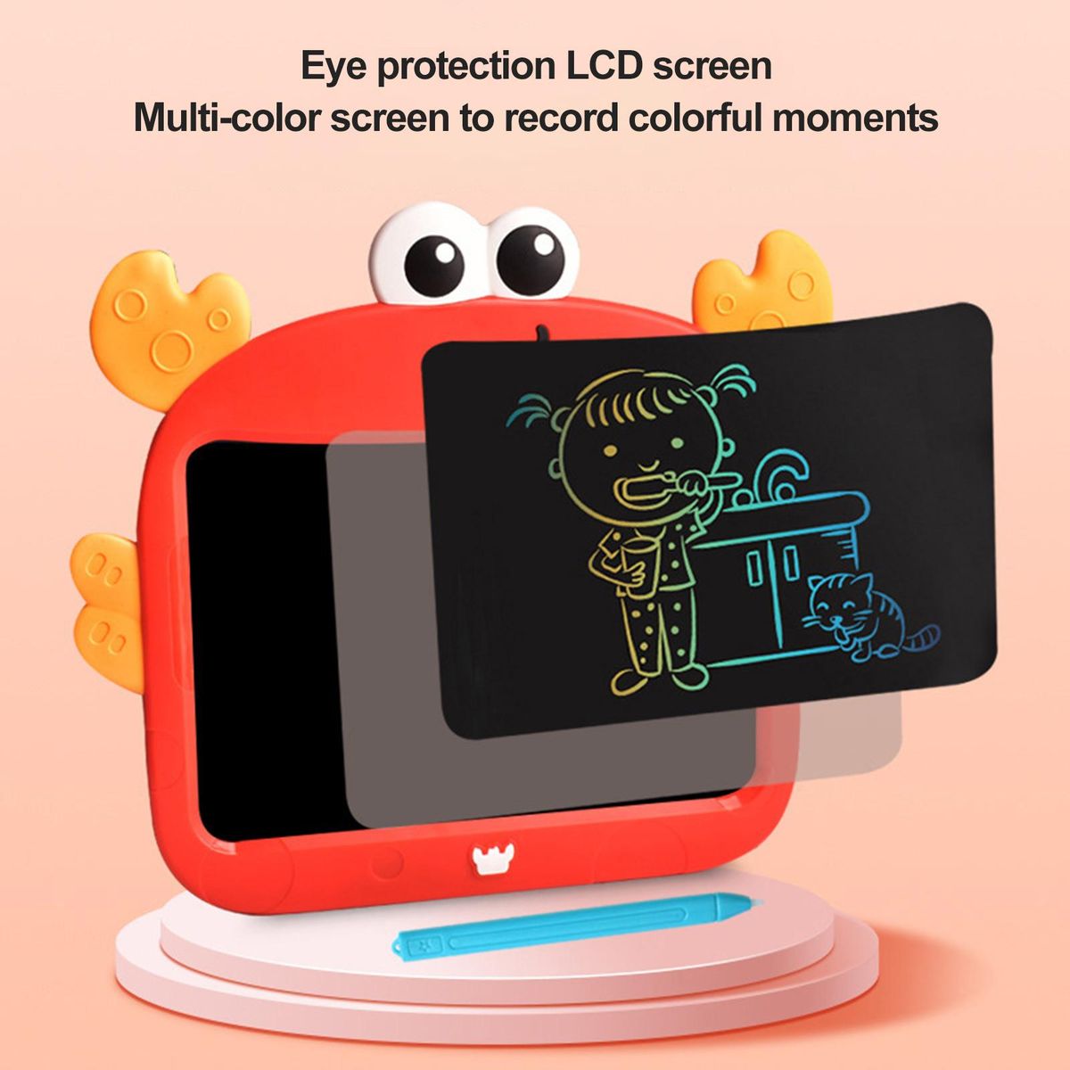 1 Set LCD Writing Pad Children Graffiti Pad Educational Toy B