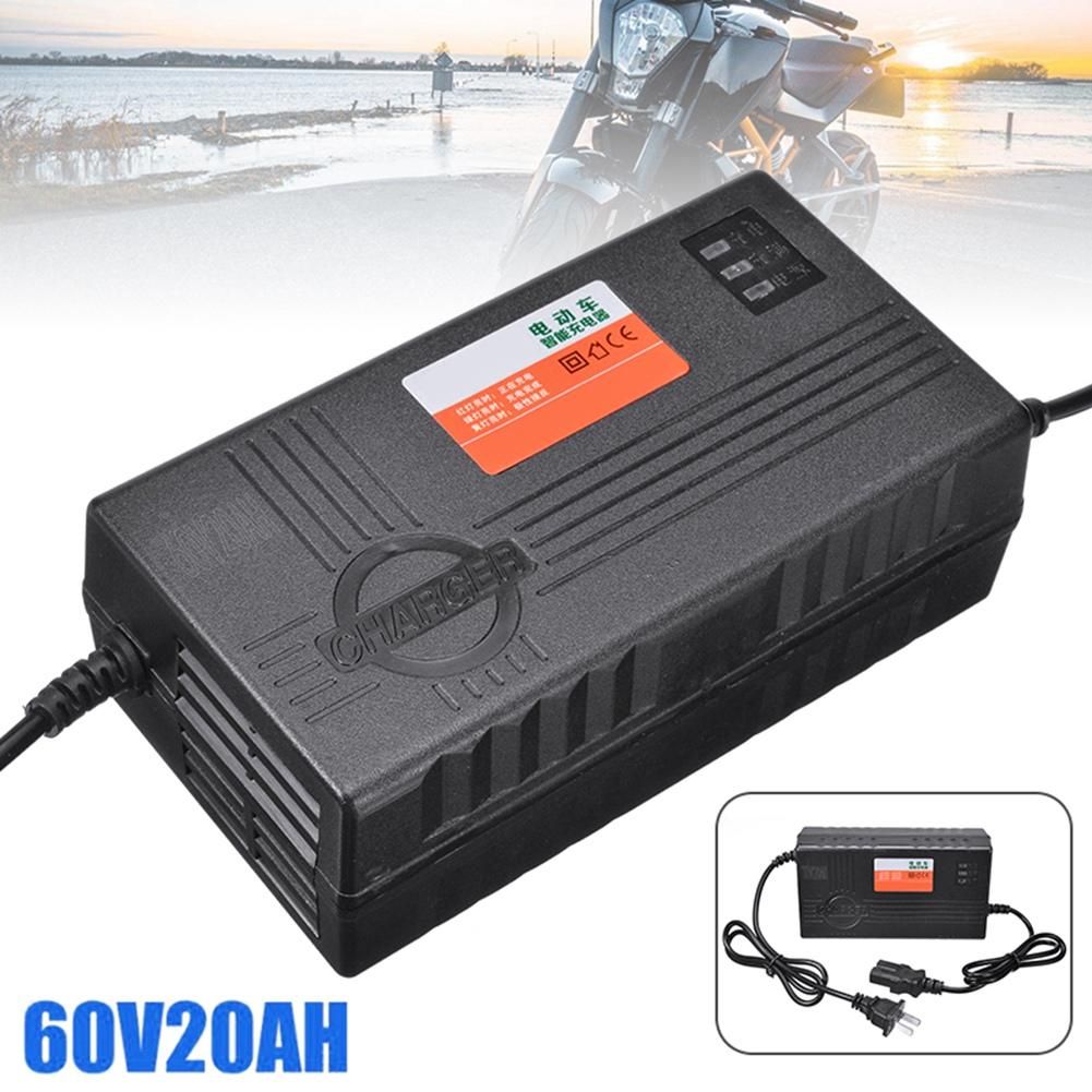 60V 20AH Motorcycle Battery Charger 6 LED Display for