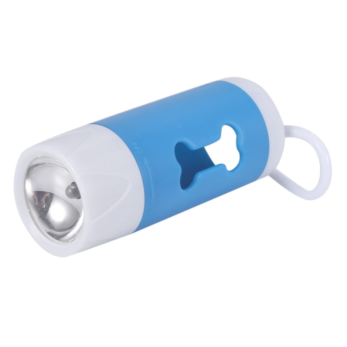 Flash Light Dispenser For Pet Dog Cat Poop Scoop Waste Bags