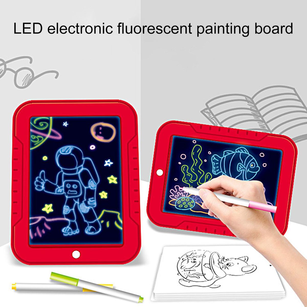 1 Set Board Kids Electronic Board Kit Red