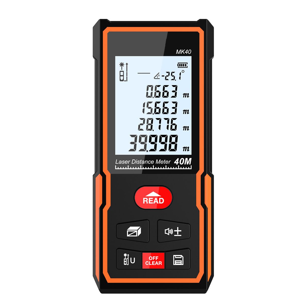 Handheld Digital Laser Distance Meter Portable Area Volume