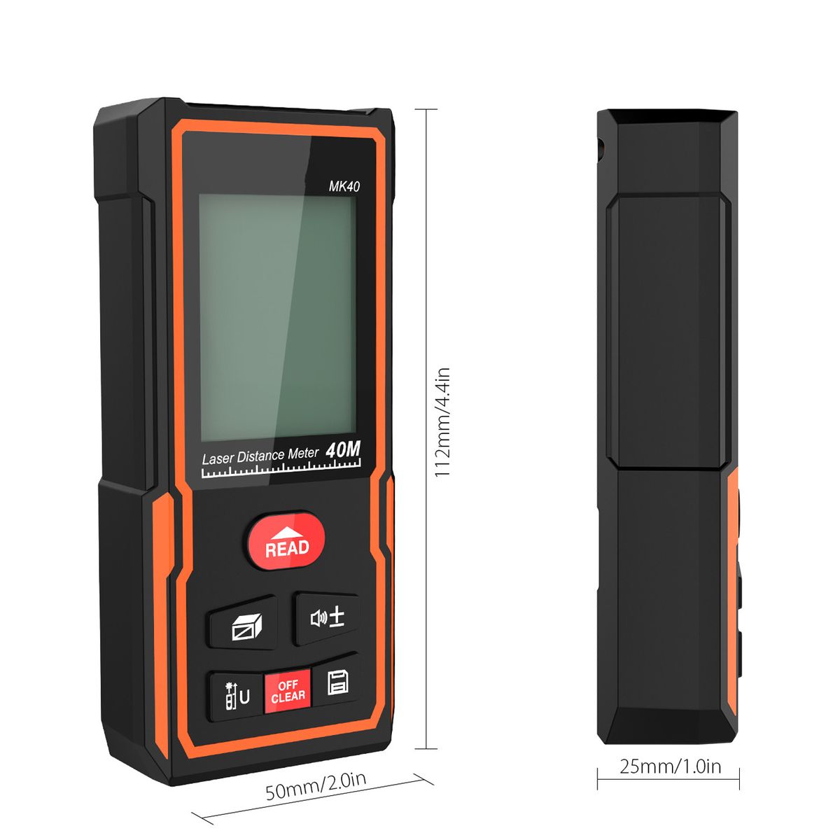 Handheld Digital Laser Distance Meter Portable Area Volume
