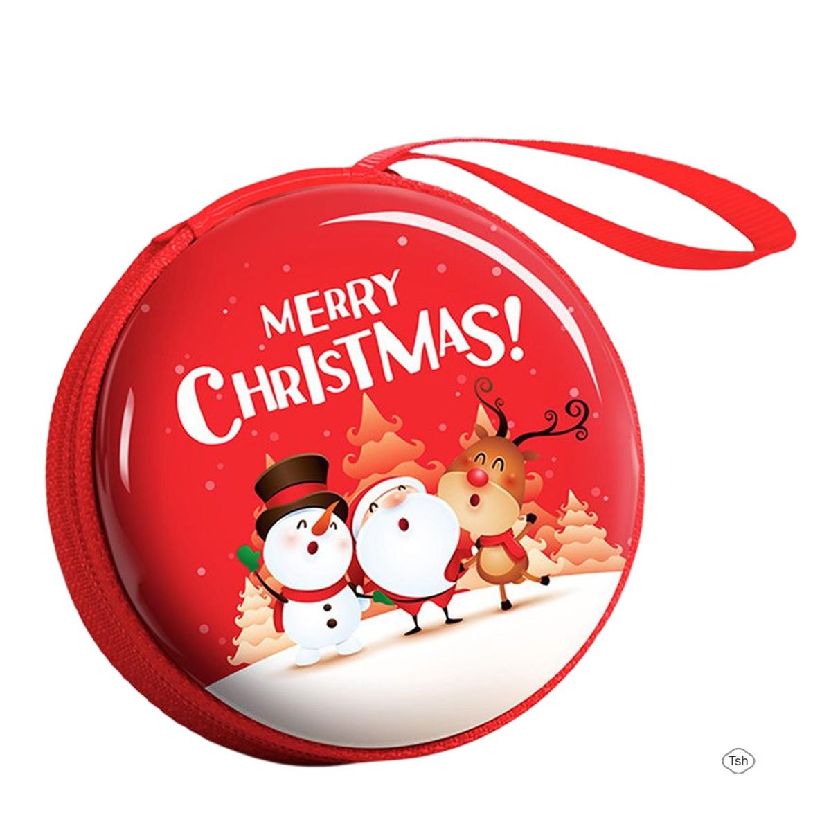 Christmas Mini Money Key Bag Kids Cartoon Pattern Money Key