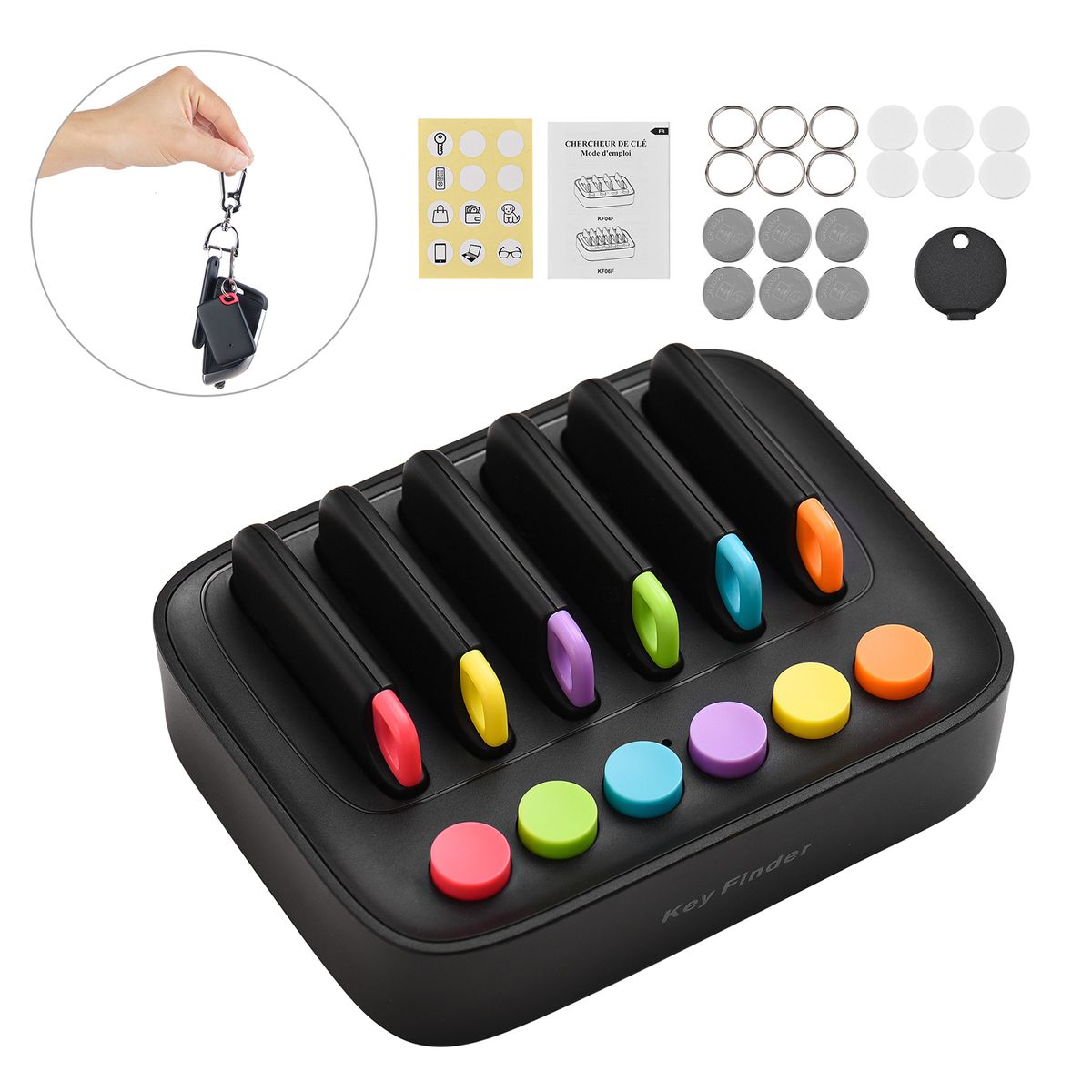 Wireless Key Finder Remote Finder Pet Tracker With 100ft