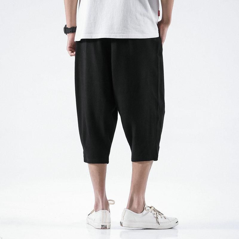 Welcome Tracksuit Pants Cotton and Linen Street Clothing with Embroidery Harem Jewelry Pants Big Size Fitness Pants 5XL Summer