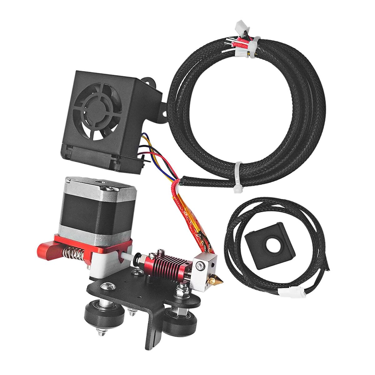 Replacement New Upgraded 1.75mm Filament Extruder Drive Feeding Kit with 0.4mm Nozzle Print Head Motor Support TPU Filament Printing for Creality Ender 3 Ender 3 Pro Anet A8 Plus 3D Printer, 24V