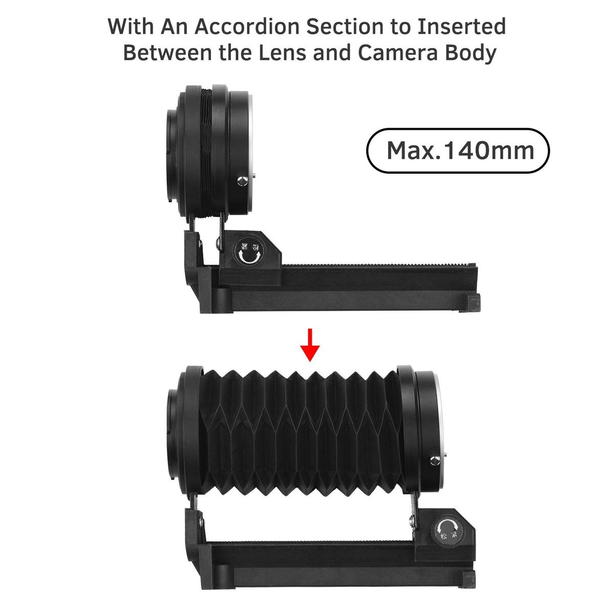 Macro Extension Bellows Compatible With Sony NEX E-Mount