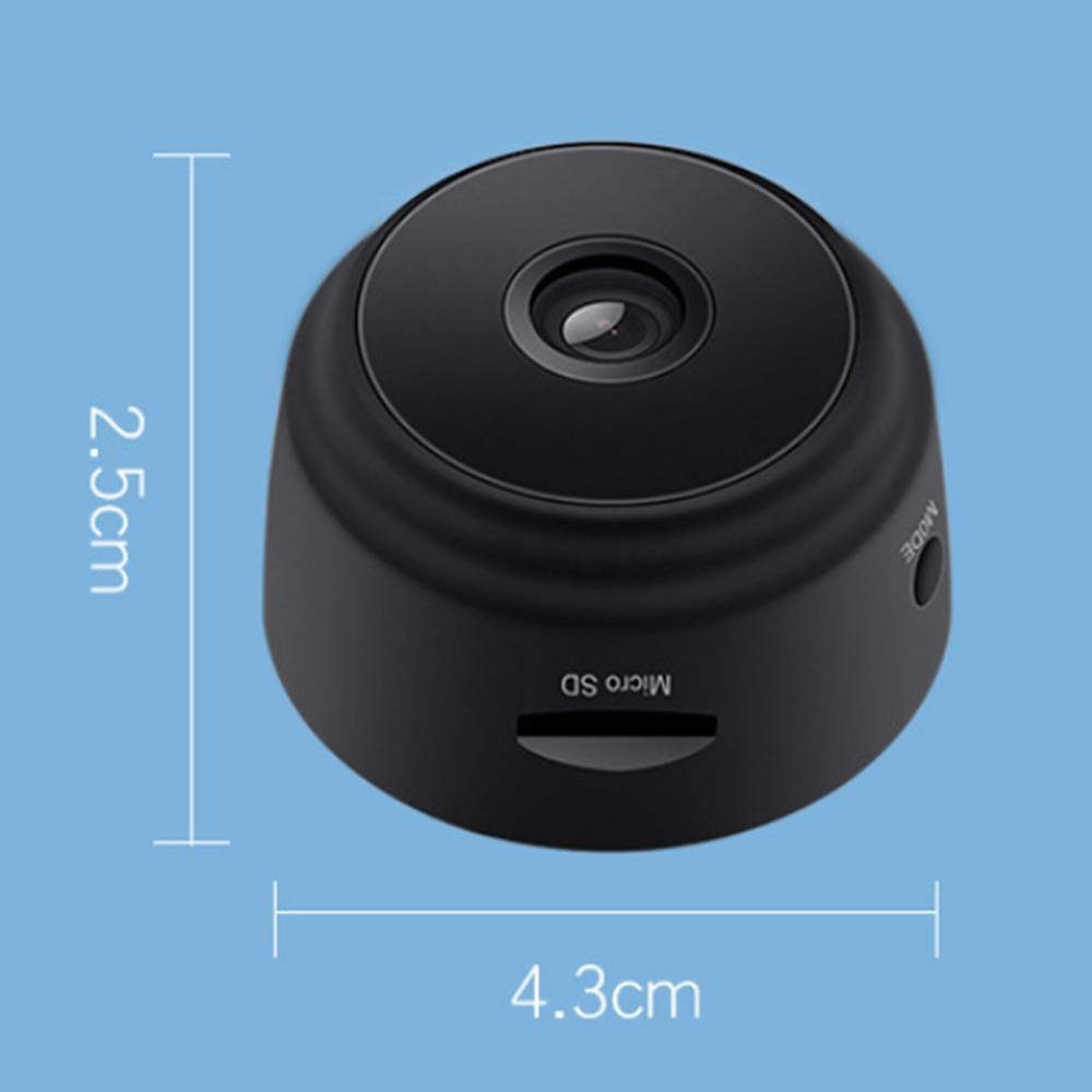 A9 1080P Wireless Camera Night Vision Motion Detection 150 Degrees Wide Angle Home Security Camera (Black)