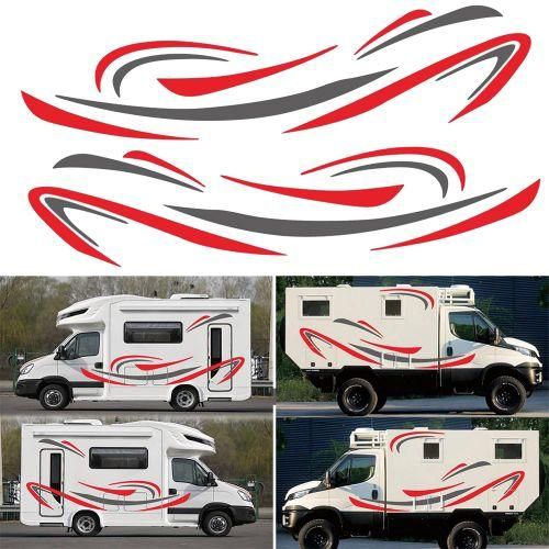 RV Motorhome Universal Body Sticker DIY Stripes Image Decal