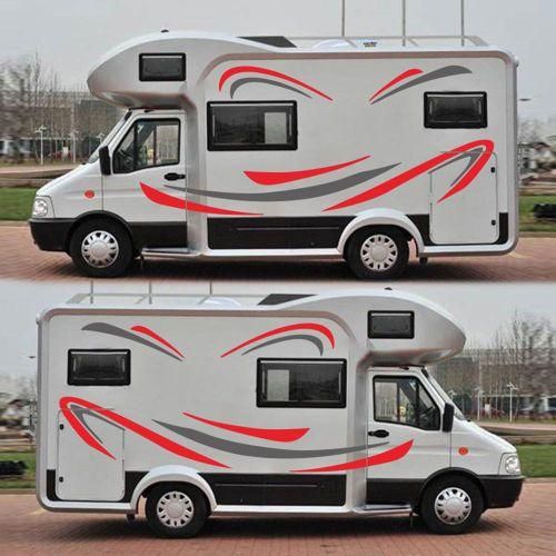 RV Motorhome Universal Body Sticker DIY Stripes Image Decal