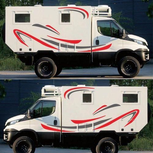 RV Motorhome Universal Body Sticker DIY Stripes Image Decal